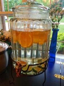 lemon-lime infused water