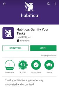 Habitica in Google Play Store