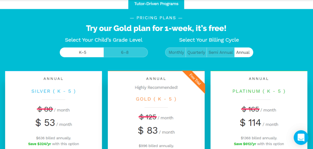 Thinkster Plans with Pricing
