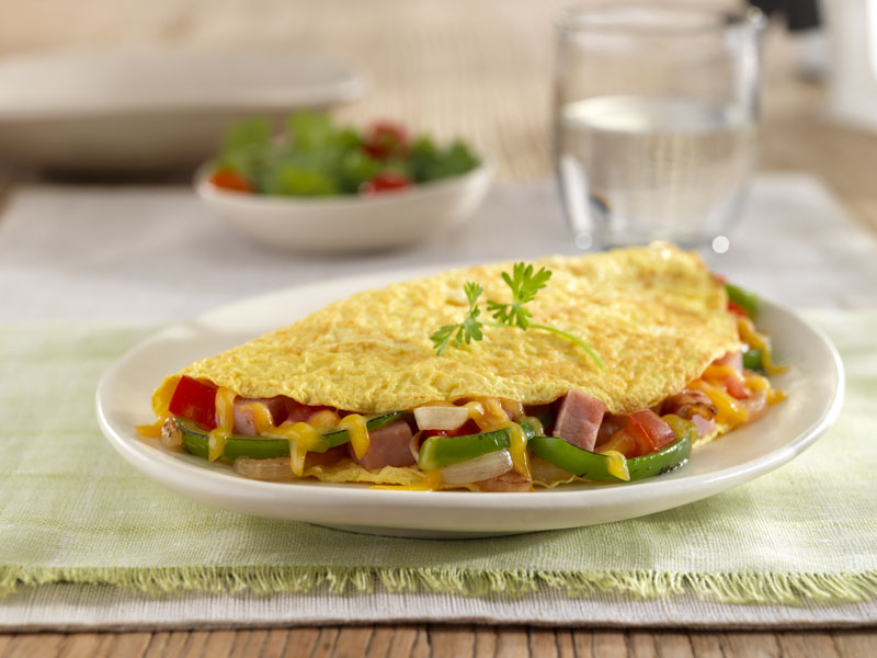 Ham and Vegetable Omelet