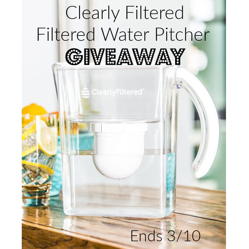 Clearly Filtered - Filtered Water Pitcher Giveaway
