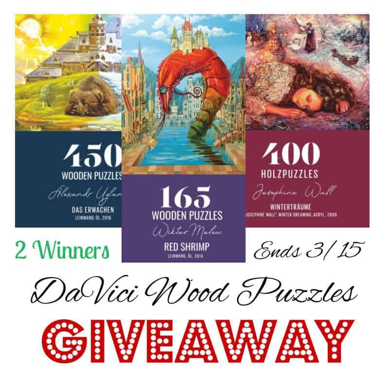 DaVici Wood Puzzles Giveaway