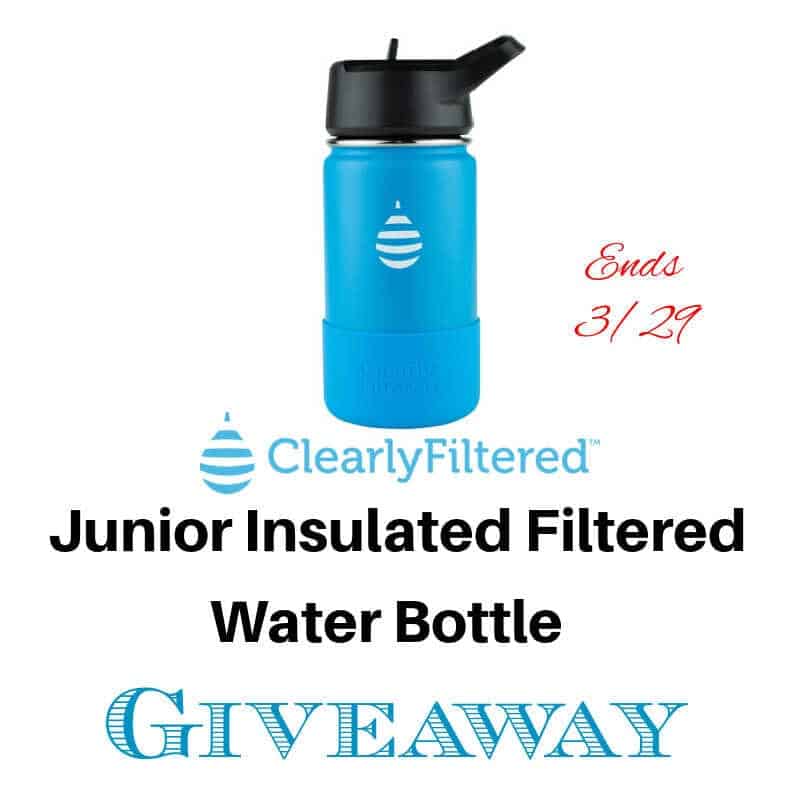 Junior Insulated Filtered Water Bottle Giveaway